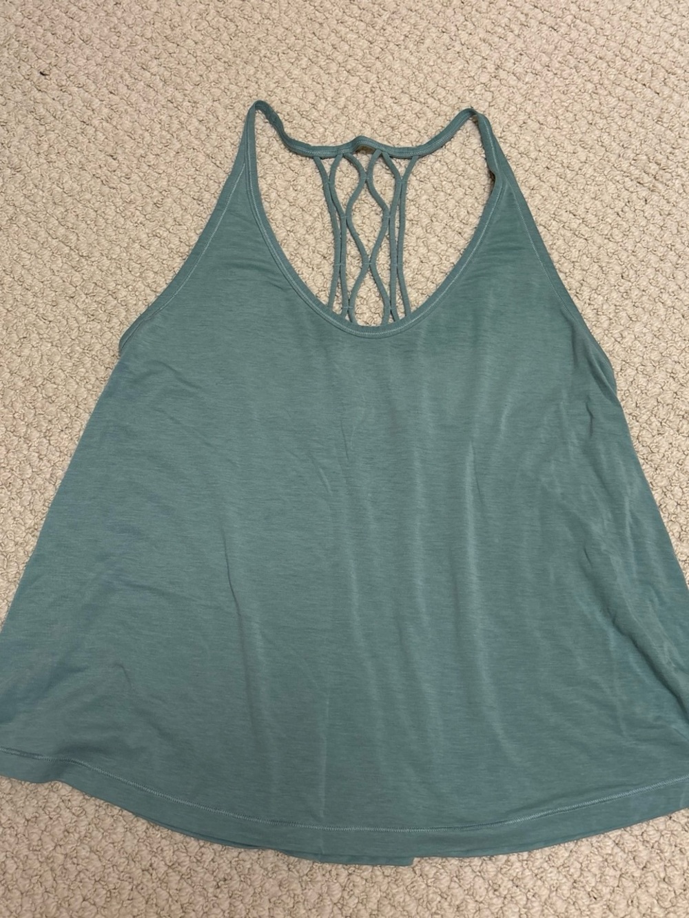Lululemon Teal Strappy Back Tank Top